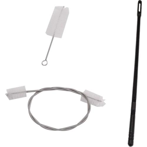 Flexible Trumpet Mouthpiece Brush with Strip Protector Trumpet Maintenance Tool for Trumpet Practicers