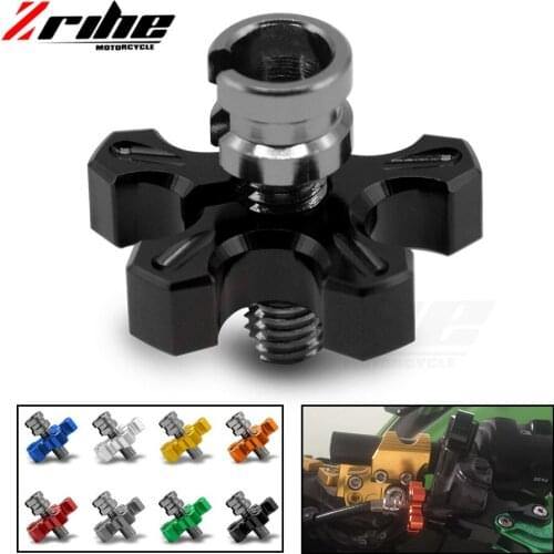 Motorcycle CNC Billet Clutch Cable Wire Adjuster Screw M8 M10 1.25 For Kawasaki ZX6R ZX9R GS550M YZF R6 YZF R1 XJ6 S Diversion