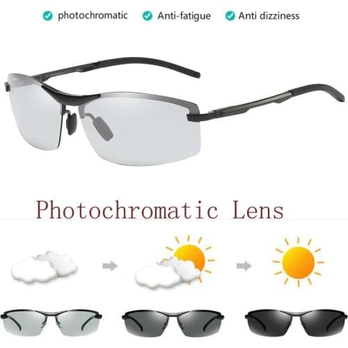 Hd Polarized Photochromic Sunglasses Men Driving Chameleon Glasses Male Day Night Driver Goggles Oculos Lentes Sol Hombre