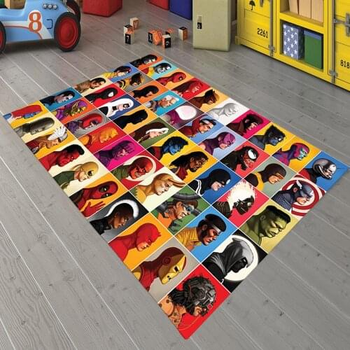 Super Heroes Non Slip Floor Carpet, Teens Carpet