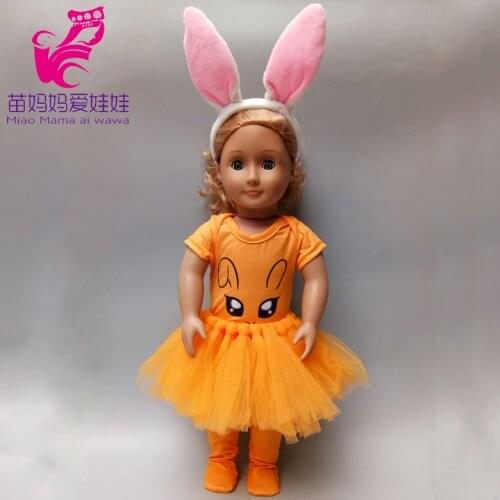 43cm reborn baby Doll clothes rabbit pants shirt skirt 18 inch 45cm girl doll clothes trousers outfit baby toys gift