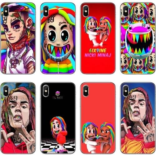 Clear Soft Cases For Sony Xperia Z5 C6 L2 XA1 XA2 XZ1 XZ2 LG G5 G6 G7 Q6 Q7 Q8 Q9 V30 V20 V10 Rapper 6ix9ine Boy DAY69 Case