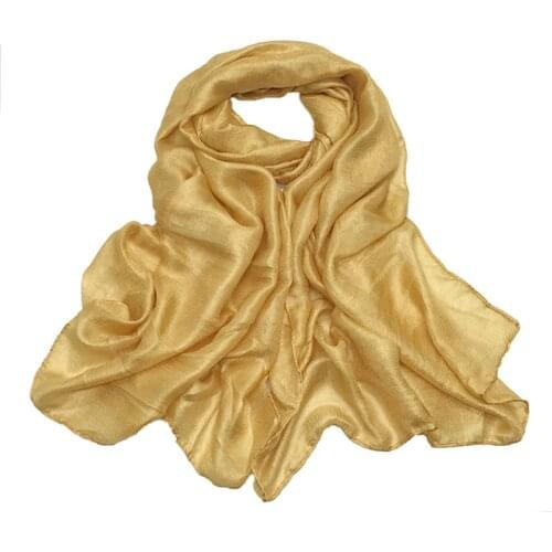 Fashion Silky Scarves Wrap Plain Muslim Hijab Headscarf Turban Women Maxi Headband Summer Sunscreen Long Shawl Soft Foulard