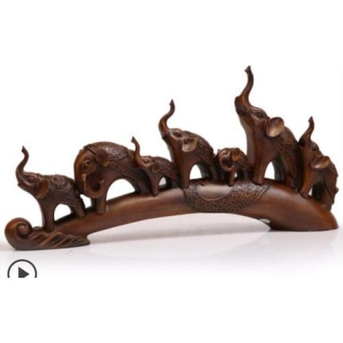 Ivory Office Living Room TV Cabinet Wine Cabinet Bogu Frame Creative European Decoration Seven Elephants Home Wine Cabinet TV