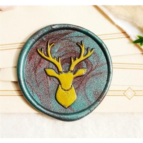 Sika deer wax stamp Snow deer seal stamp Christmas Wood Stamp Sealing Wax Seal Stamp Wedding Decorative sealing Stamp wax seals
