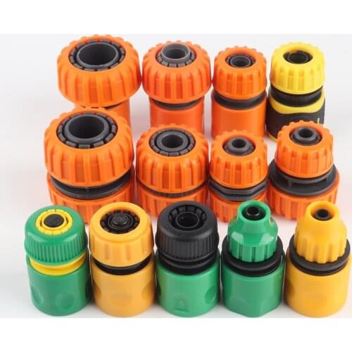 2Pcs 3/8" 1/2" 3/4" Garden Irrigation Hose Connector New ABS Water Faucet Quick Joints H-Quality Plastic Water Gun Connectors