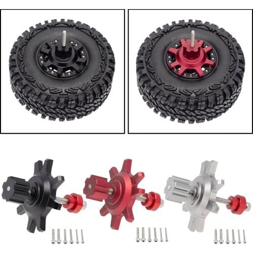 Aluminum Alloy 1.9/2.2" Universal Beadlock Wheel Hub Set for 1:10 RC Crawler