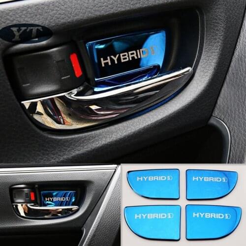 Auto Door Inner Bowl Sticker interior moulding for toyota Corolla auris 2014-2021 ,4pcs/lot, car accessories