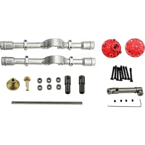 Rear Metal Axle With Drive Shaft Assembly Set for WPL D12 RC Car Mini Truck DIY Parts Accessories