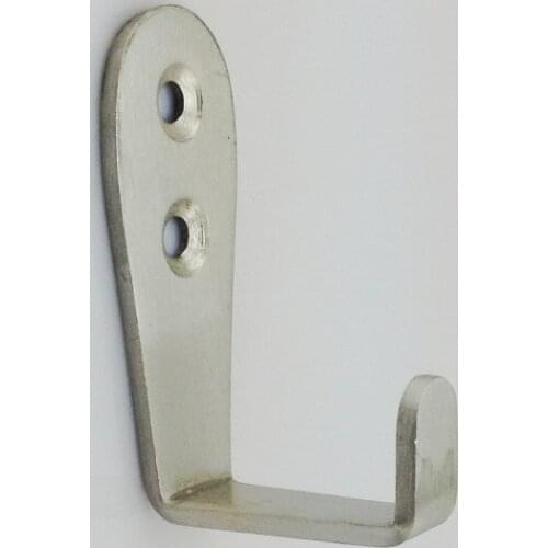 1pc Stainless steel hook coat hook coat hook single hook row hook towel bathroom tile hook door back single hook