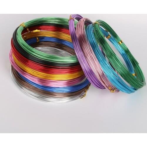 10M Roll of 1.0mm Anadized Aluminum Wire soft DIY craft versatile painted aluminium metal necklace Bracelet jewelry making