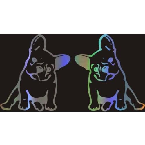 11*12cm Car Sticker Cool Dog and Hunt Car Bumper Stickers and Decals Car Styling Decoration Door Body Window Vinyl Stickers