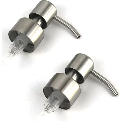 2PCS Liquid Soap Dispenser Soap Dispenser Pump Replacement Home Office Press Stainless Steel Modern Universal Tools
