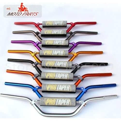 Titanium color 7/8" 22mm Motorcycle Handlebar Middle size 750mm Aluminum handlebars For Made in China Dirt Pit Bike ATV Quad