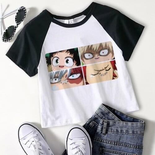 ASHLIMO Women's Cropped T-shirts