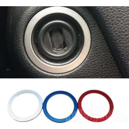 Car Styling Aluminium Alloy Car Ignition Switch Decoration Sticker Trim Fit For Mercedes Benz C E GLK CLS GL Class W212 W204