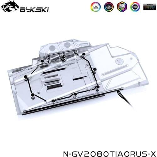 Bykski Water Cooling Block For Gigabyte AORUS RTX2080TI XTREME,11G,RTX 2080 XTREME 8G,GPU Cooler For RTX 2070,N-GV2080TIAORUS-X
