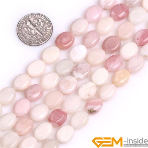 8x10mm Nugget Flat Natural Stone Beads DIY Loose Beads For Jewelry Making Strand 15 inch Pink Opal Black Obsidian Tiger Eye