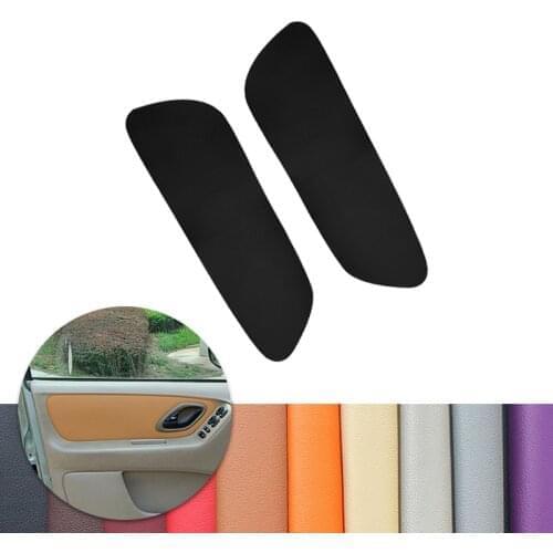 For Ford Escape 2001 2002 2003 2004 2005 2006 2007 Car Interior 2pcs Front Door Panel Microfiber Leather Cover Decor