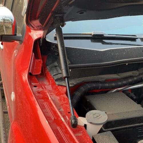 For Nissan Navara NP300 2015-2019 Stainless Black Engine Cover Supporting Rod Hydraulic Hood Support Poles Gas Springs