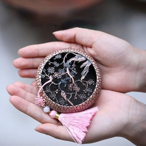 Household Small Incense Burner Indoor Enshrined Sandalwood Plate Aroma Diffuser Zen Decor Buddha Home Decor Insence Holder