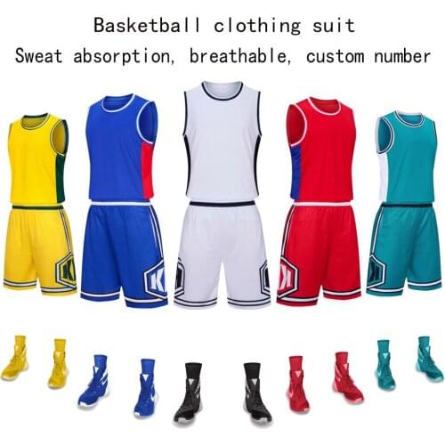 Customized basketball uniform suits men and women student competition team uniforms adult basketball uniforms wholesale