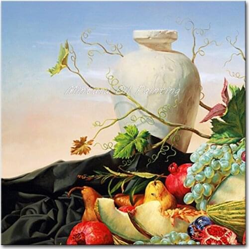 Mintura Hand Painted Modern Home Decoration Delicate Fruit Oil Paintings On Canvas Wall Art Pictures For Kitchen Wall Decor Gift