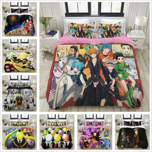 Assassination Classroom Home Textile Pillow Case 3D Bed Linen Duvet Covers Comforter Bedding Sets Bed Set Home Decor Bedding
