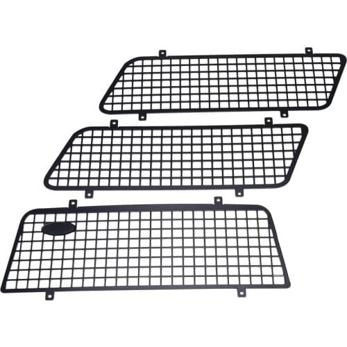 3PCS Metal Window Mesh Protective Net With Logo for 1/10 RC Rock Car Traxxas TRX4 Bronco 82046-4