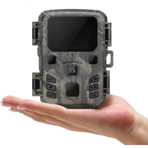 Mini Hunting Trail Camera 12MP 1080P Hunting Game Motion Activated Outdoor Wildlife Scouting Camera IP65 Waterproof Hunting Cam