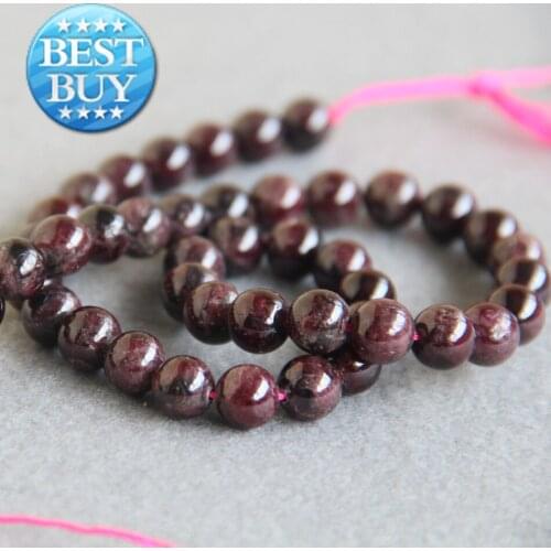 Min Order1)8mm Fashion New Red Garnet stones chalcedony beads Round DIY beads Jewelry making design wholesale