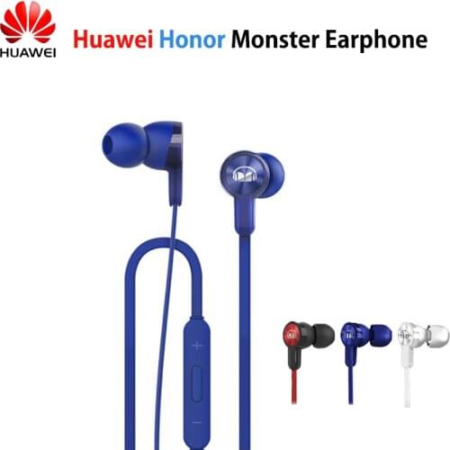 Original Huawei Honor monster Earphone AM15 With Mic Noise Cancelling Headset for Mobile Phones Huawei Honor 10 Mate 10 P20 Pro