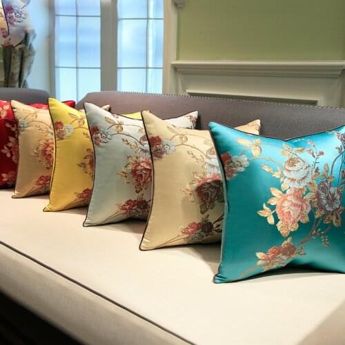 Europe Throw Cushion cover pillowcase Embroidery flower cushion for decorative pillowcover for sofa cushion pillow cover