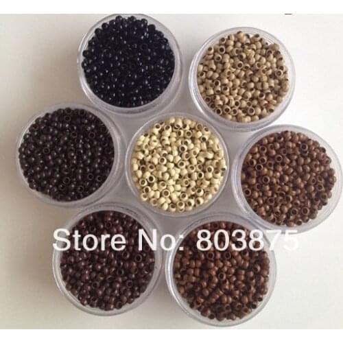 Wholesale - 1000pcs 2.5mm Nano Micro Copper links / Copper rings Beads Extension hair tools