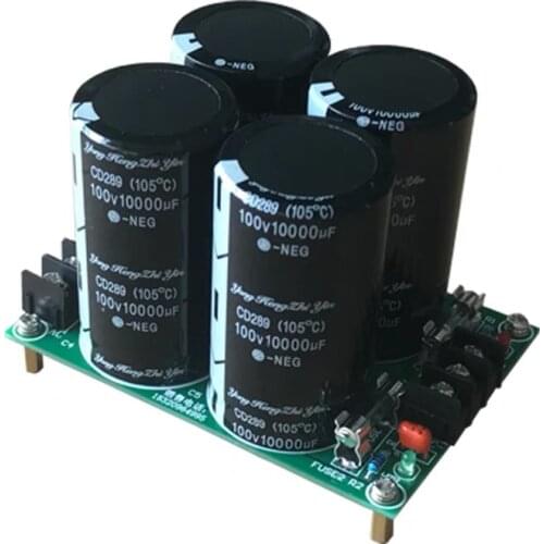 Power amplifier rectifier filter power board 4 100V / 10000UF large capacitor large pond