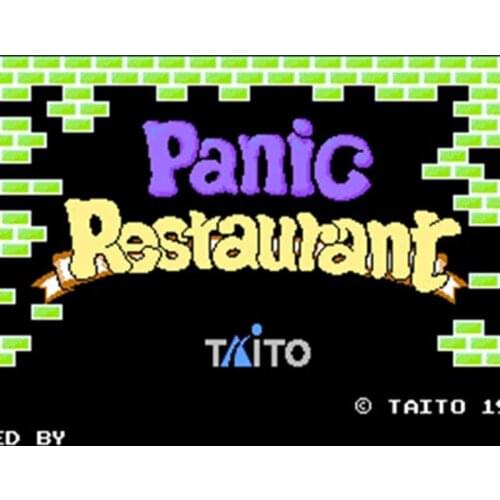 Panic Restaurant 60 Pins English Version Game Cartridge for 8 Bit 60pin Game Console