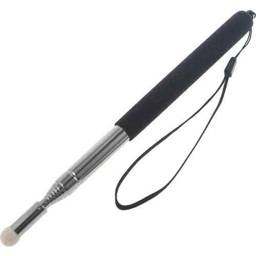 Professional Torch Whiteboard Pen Felt Head Stainless Steel Telescopic Teacher Pointer 1M