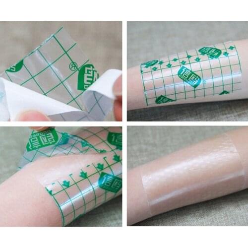 Transparent Tape PU film Adhesive Plaster Waterproof Anti-allergic Medicinal Wound Dressing Fixation Tape