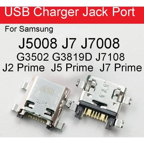 Micro USB Jack Socket Charging Port Dock Connector For Samsung J5008 J7 J7008 G3502 G3819D J7108 J5 J2 J7 Prime