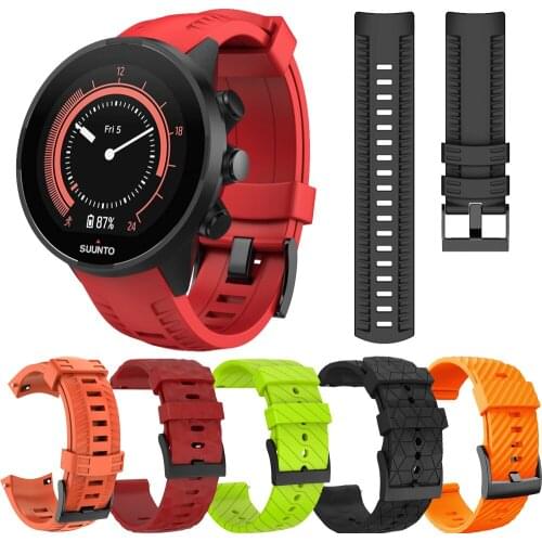 Wrist strap for Suunto 7 9 baro watch accessories silicone band for Suunto 9 spartan sport wrist hr 24mm wristband replacement