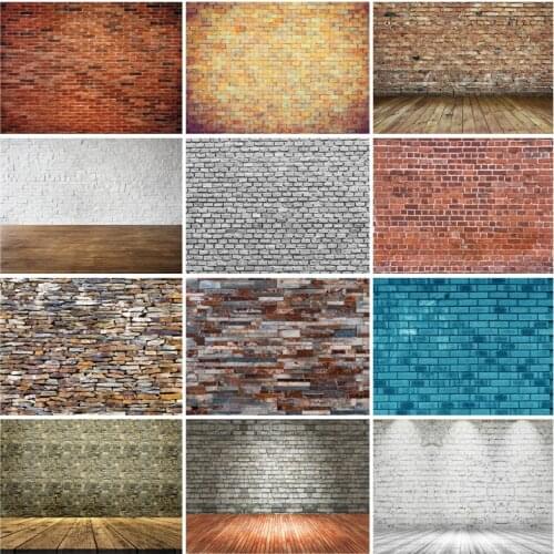 SHENGYONGBAO Vintage Brick Wall Backdrop Vinyl Photography Backdrops Photographic Background For Photo Studio Props 210326CAJ-04
