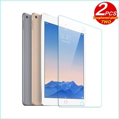 HUWEI Tempered Glass membrane For Apple iPad Air 2 iPad6 Steel film Tablet Screen Protection Toughened for iPad air2 iPad 6 Case