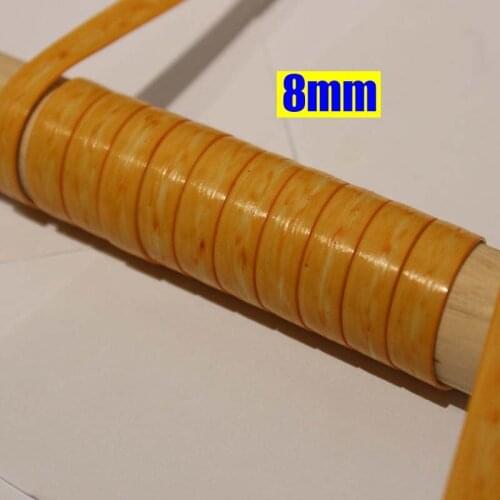 10 Meters Gold Wood Style PE Flat Gradient Synthetic Rattan DIY Weaving Plastic Cane For Knit Repair Table Chair