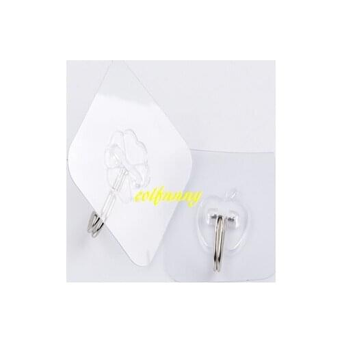 1000pcs/lot FAST SHIPPING Strong Transparent Suction Cup Sucker Wall Hooks Hanger For Kitchen Bathroom