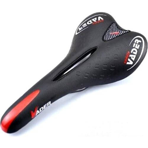 2 Colors PU Leather Steel Saddle Vader 104 Bicicleta Saddle Hollow Seat Cushion Pad Selle