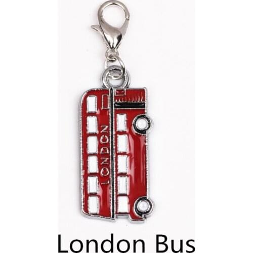 20pcs/lot DIY London Bus Charms Pendant For New Arrive Memory Lockets Wholesale CM465