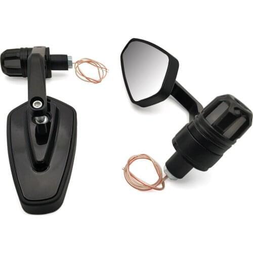22mm Universal Motorcycle Mirror with signal light End Side Rearview Mirror for Kawasaki ZX14R Z1000SX H2R KLZ1000 Versys Z400