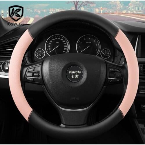 38CM Car Steering Wheel Cover PU Leather Steering Wheel for Renault Megane 3 2009-2014 Scenic 2010-2015 Fluence ZE 2009-2016