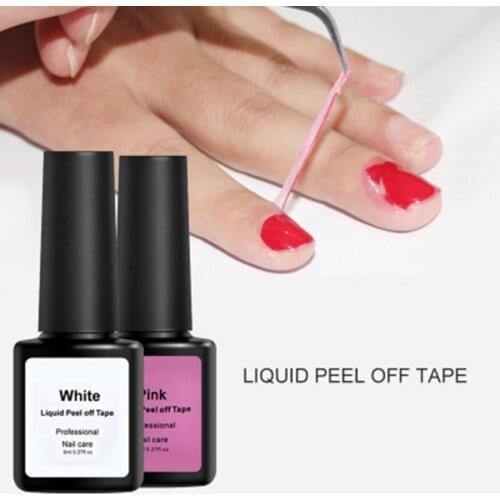 8ML Peel Off Liquid Nail Art Tape Latex Cuticle Guard Cream Protect Finger Skin Tools Manicure Nail Art Care EY669