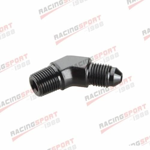 AN8 8AN AN -8 to 3/8" NPT 45 DEGREE MALE ALUMINIUM FITTING ADAPTER